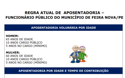 Regra Atual de Aposentadoria – Funcionário Público do Município de Feira Nova/PE