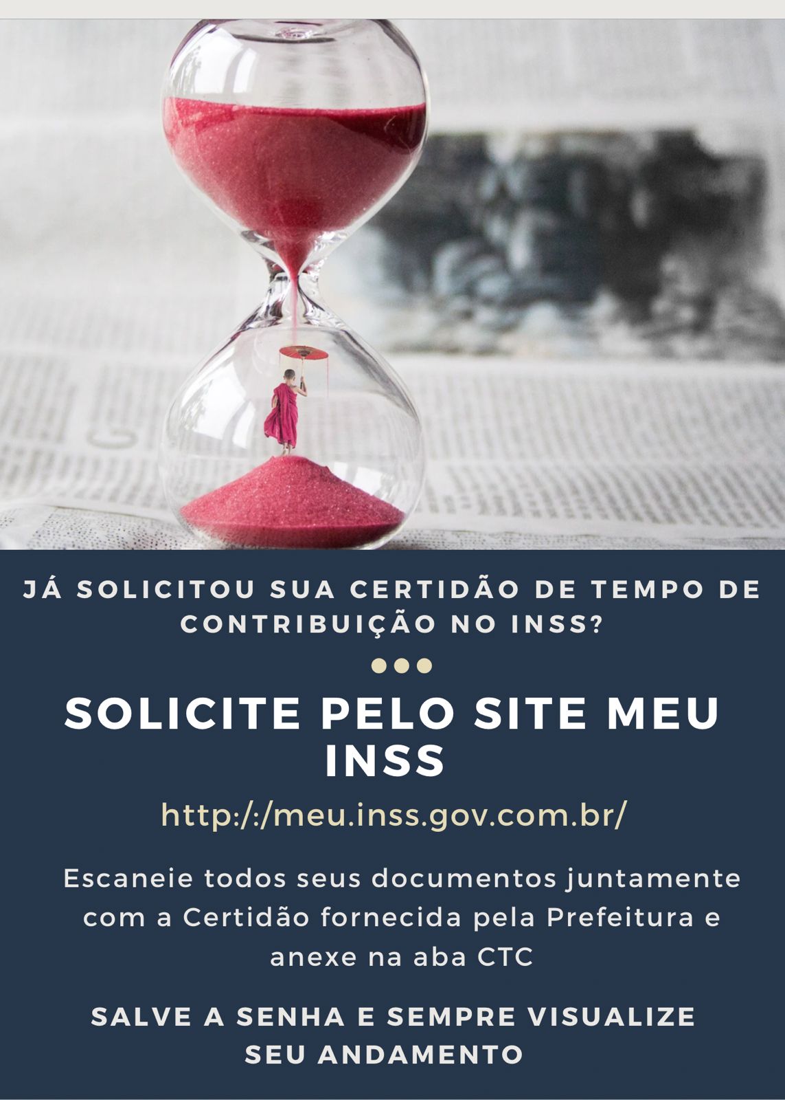 Solicite sua Certidão de tempo de Contribuição no INSS!